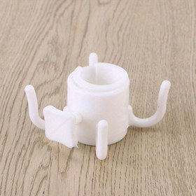 Resim 1 adet 4 İğneli Plaj Şemsiye Kancası - Dayanıklı Plastik, 1.91cm-3.2cm Çubuklara Uygun - Havluları, Kameraları, Çantaları Tutar - Kamp, Seyahat, Havuz Aksesuarları Organizatörü 