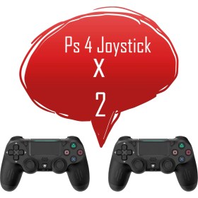 Resim Ps 4 Joystick Tablet Telefon Pc Uyumlu Titreşimli Oyun Kolu 2 Adet 