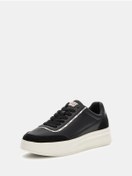 Resim Guess Winno Erkek Siyah Deri Sneaker FMTWI3ELE12-BLACK 