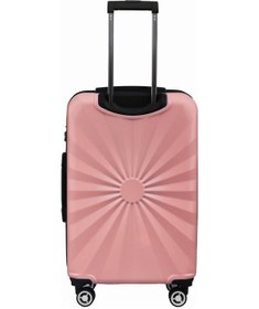 Resim 2'li Valiz Seti Polikarbon Orta Boy - Kabin Boy Valiz Rose 1809 Rose 