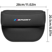 Resim Dashanshop Siyah Suni Deri Araç Organizatörü Telefon Anahtar Kartlar İçin Çok Amaçlı Spor Stili 