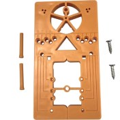 Resim Praise6 Ahşap Işleme Menteşe Delme Makinesi, Menteşe Jig Delik Matkap Kılavuzu Ucu Ahşap Kesici Marangoz Ahşap Işleme Delik Açıcı Şablon B (Yurt Dışından) 