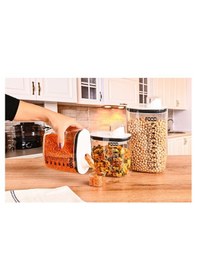 Resim 3 Lü Çok Amaçlı Erzak Kabı 2100 Ml Siyah 