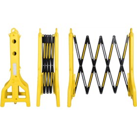 Resim Genel Markalar 7002 Sarı Akordiyon Bariyer Taşınır Reflektörlü 97x255 Cm 