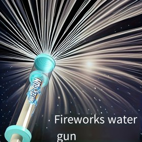 Resim 2025 Yükseltilmiş 360° Dönen Havai Fişekler Su Tabancası - Büyük Kapasiteli Tank, Canlı Mavi ve Mor Tasarım, Havuz ve Plaj Oyunları İçin İdeal, Açık Hava Su Oyuncakları|Oyuncağı Tasarım|Dayanıklı Plastik 