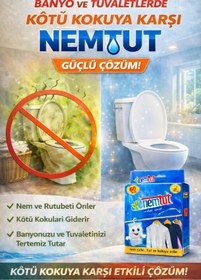 Resim nemtut BANYOLARA ÖZEL NEM TUTUCU RUTUBET GİDERİCİ 1 KUTU 2 PAKET 1 KG 