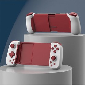 Resim D6 Bluetooth Geri Çekilebilir Gamepad Çift Salon Altı Eksenli Somatosensoriyel Android / Iphone Uyumlu Switch Beyaz Kırmızı 