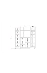 Resim Evistro Kiler Dolabı 2 Kapaklı 90 Derece Açılır Kapak Çok Amaçlı Mutfak Dolabı Beyaz 