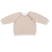 Resim Organik Pamuk Unisex Bebek Kazak Taupe GP19OCKJ1007 