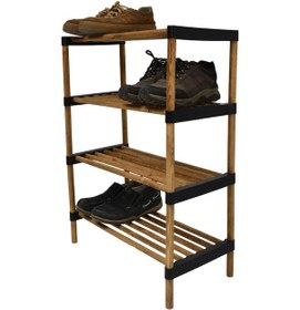 Resim Ahşap Ayakkabılık 4 Katlı Diğer 