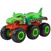 Resim Hot Wheels Monster Trucks 1:64 Çekici Arabalar Mega-wrex Hwn86-jch44 Yeşil 