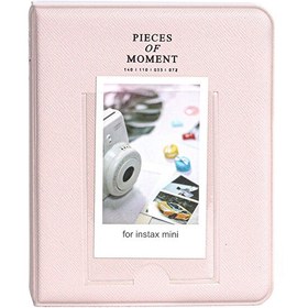 Resim Fujifilm Instax Mini Film Uyumlu 64'lü Pembe PVC Albüm 