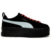 Resim Puma x Dua Lipa Mayze SD Bağcıklı Siyah Süet Deri Kadın Spor Ayakkabı 