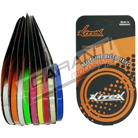 Resim Motosiklet Jant Sticker Pembe Alman 