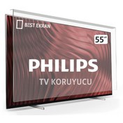 Resim Philips Uyumlu 55" inç 140 Ekran Tv Ekran Koruyucu paneli 
