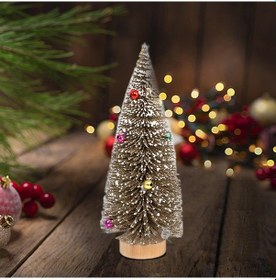 Resim Homyl Masa Üstü Yapay Yılbaşı Ağacı Koyu-altın-30cm 