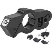 Resim Siyah 1 Adet Ağır Hizmet Tipi Ayarlanabilir Hırsızlık Önleyici Gidon Kilidi Motosikletler İçin Mopedler Spor Bisikletler Scooter Ve Atv'ler 2 Tuşlu 