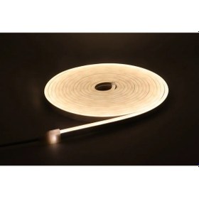 Resim Neon Led Şerit 5metre Sıcak Beyaz Led Zincir Bandı Hortum Esnek Dekoratif Aydınlatma Işık 12v 10w 