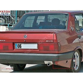 Resim Alkan Tuning Tofaş Şahin Uyumlu - Doğan Arka Tampon Flap Karlık - Mat Siyah 