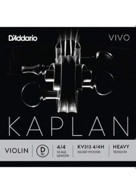 Resim D'Addario KV312 Kaplan Vivo 4/4 D Keman Teli (Re) 