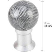 Resim Wondernest Evrensel Araba Vites Topuzu, Karbon Kurşun Otomatik Şanzıman Vites Kolu Modifiye Top Şekli Std 