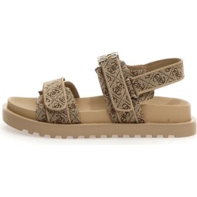 Resim Guess Kadın Sandalet, Kahve - Bej Renk, Konforlu Malzeme ile Modern Stil 