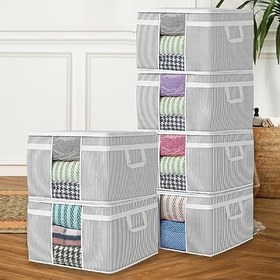 Resim Meleni Home 6'lı Maxi Pencereli Baza Altı Hurç - Çekyat Baza Tipi Yastık Kıyafet Saklama Hurcu 45 x 40 x 30 cm 