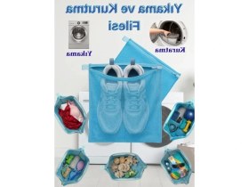 Resim Die Grup Fermuarlı Koruma ile Çamaşır Yıkama Filesi, Hassas Kıyafetler Için Mesh Dokulu 