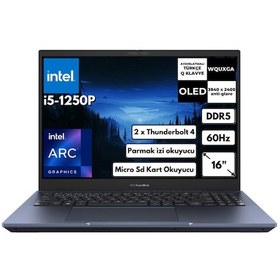 Resim Asus Expertbook B5 B5602CBN-L20164AT35 i5-1250P 24 GB 4 TB SSD A350M 16" W11H Dizüstü Bilgisayar 