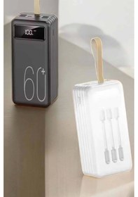 Resim Powerbank 60.000 Mah Hızlı Şarj 4 Çıkışlı Uzun Şarj Süreli Dijital Göstergeli Çok Renkli 