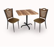 Resim Beymobilya Indigo Werzalit Kare - Merdiven Tip 2Li Fiskos Seti (70X70) 