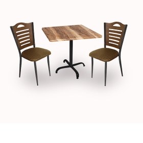 Resim Beymobilya Indigo Werzalit Kare - Merdiven Tip 2Li Fiskos Seti (70X70) 