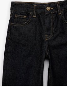 Resim Koton Katlamalı Paçalı Lacivert Erkek Çocuk Jean Pantolon 6skb40041td Lacivert 