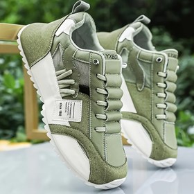 Resim Erkekler için Trend Basketbol Ayakkabıları, Rahat Kaymaz Bağcıklı Dayanıklı Spor Ayakkabılar, Erkeklerin Dış Aktiviteleri için Basketbol Sneakerları 