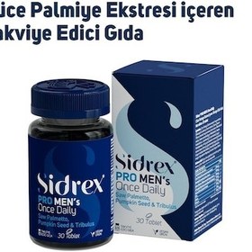 Resim Sidrex Pro Men's Once Daily Cüce Palmiye Eki İçeren Takviye Edici Gıda 30 Tablet 