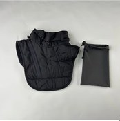 Resim Fochsia Erkek Siyah Kışlık Rüzgar Koruyucu Boyunluk Isıtmalı Yelek Motosiklet Ekipmanı 