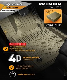 Resim Promats CHEVROLET AVEO 2012 VE SONRASI MAXİMUM BEJ 