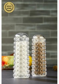 Resim 2 Li Boncuklu Plastik Mika Tuzluk Biberlik Baharatlık Boncuk Seri 