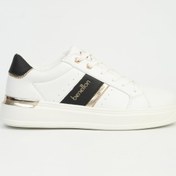 Resim Benetton Kadın Beyaz Altın Spor Ayakkabı İTHAL BNI-12074 