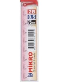 Resim Mikromin 0.5 MM Cetvelli Kalem Ucu 75 MM Kutuda 24 Adet 