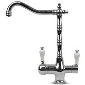 Resim Su Arıtma Cihazı İçin 3 Yollu Rustik Krom Musluk 