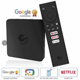 Resim Ematıc Agt419 4k Ultra Hd Androıd Tv Box Netflıx Google Sertifikalı 