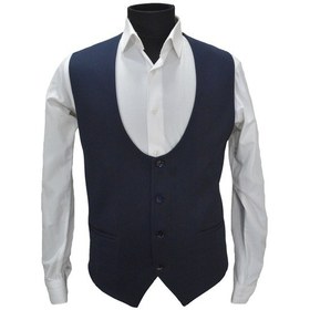 Resim Mentor Regalo Büyük Beden U Yaka Yelek Lacivert Armürlü 52007 