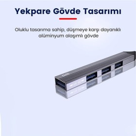Resim Dm CHB057 Usb Type-C To 4 Portlu 3xUsb 2.0 1xUsb 3.0 1 M Hub Çoklayıcı 