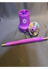 Resim Amotion Mor Mini Nargile Takımı 