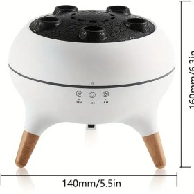 Resim Denizanası Şeklinde Aroma Difüzör Nemlendirici V80, Aromaterapi & Nemlendirme, Renkli Işıklar, Uzaktan Kumandalı, İki Zaman Ayarı, Ofis ve Ev Kullanımı İçin Uygun, 250ml Büyük Su Tankı ile Uzun Süreli Nem 