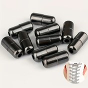 Resim 10 adet Taşınabilir Yeniden Kullanılabilir Ayakkabı Bağcığı Aglets - Dayanıklı Kapsül Kilidi Ayakkabı Bağcıkları için - Spor ve Günlük Ayakkabılar için Evrensel Ayakkabı Bağcığı Bağlantıları, Taşınabilir Ayakkabı Bağcığı Aksesuarları | Şık Ayakkabı Bağcığı Aglets | Dayanıklı Ayakkabı Bağcığı Bağlantıları, Ayakkabı Bağcığı Aksesuarları 
