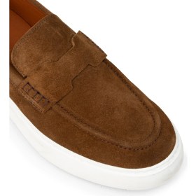 Resim Deery Erkek Hakiki Süet Taba Renk Loafer Ayakkabı - 02043MTBAP03 