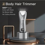 Resim Qingmipy Erkek Vücut Tıraş Makinesi - Ipx7 Su Geçirmez, Led Aydınlatmalı, 2 Farklı Tarak İle Hassas Kırpma 1 Saat 