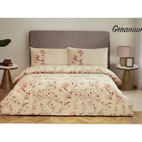 Resim Özdilek Nev Tek Kişilik Nevresim Takımı Geranium Bej Y Bej 